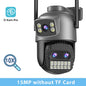 BESDER 15MP Wifi Camera PTZ Outdoor Dual Screen 10X Digital Zoom Human Detection 10MP Security IP Camera Surveillance O-Kam Pro