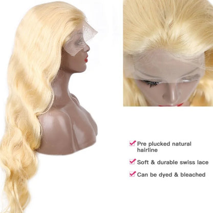 360 Lace Frontal Wig 613 Blonde 13x4 13x6 Body Wave Lace Front Wig Preplucked Brazilian Lace Front Human Hair Wigs 30 32 46 Inch