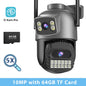 BESDER 15MP Wifi Camera PTZ Outdoor Dual Screen 10X Digital Zoom Human Detection 10MP Security IP Camera Surveillance O-Kam Pro