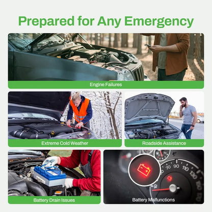 AMPBANK AB3000 12V Car Jump Starter Battery Charger Power Bank Portable 3000A Auto Booster Pack