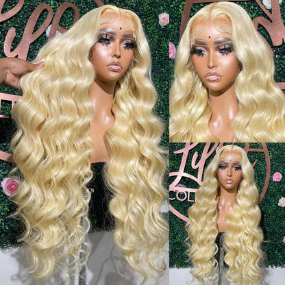 360 Lace Frontal Wig 613 Blonde 13x4 13x6 Body Wave Lace Front Wig Preplucked Brazilian Lace Front Human Hair Wigs 30 32 46 Inch